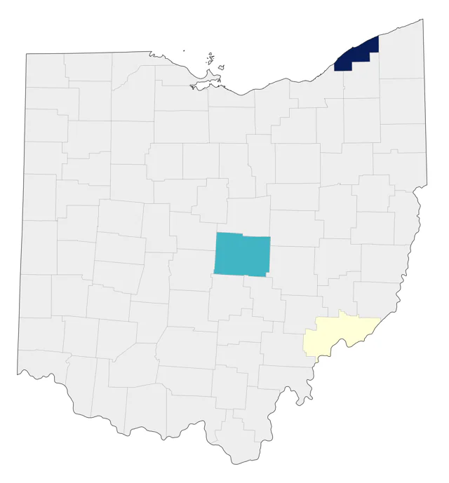 Western Flycatcher county map