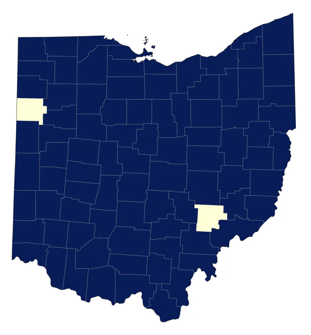 White-crowned Sparrow county map