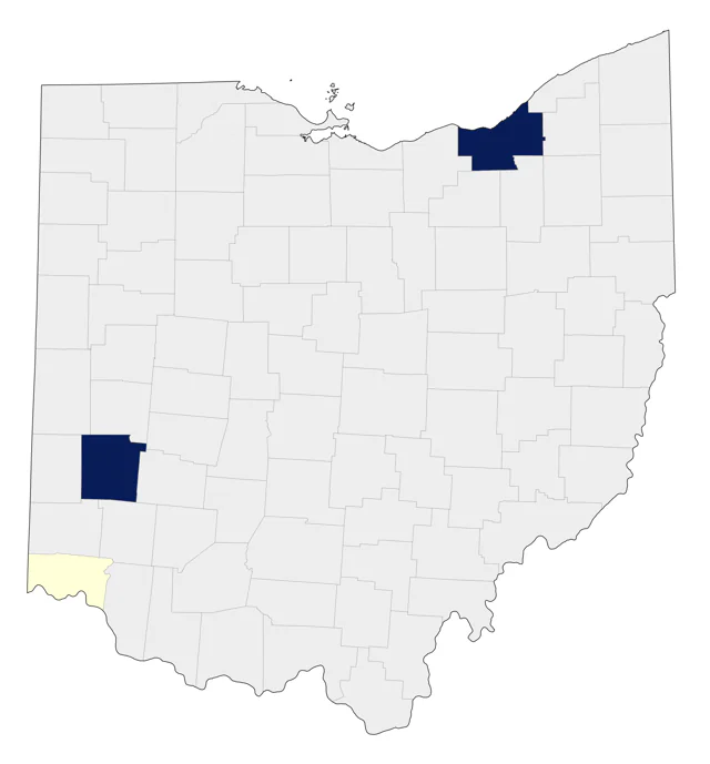Whooper Swan county map