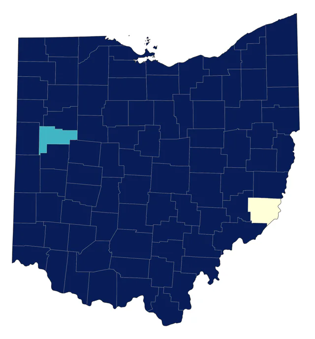 Willow Flycatcher county map