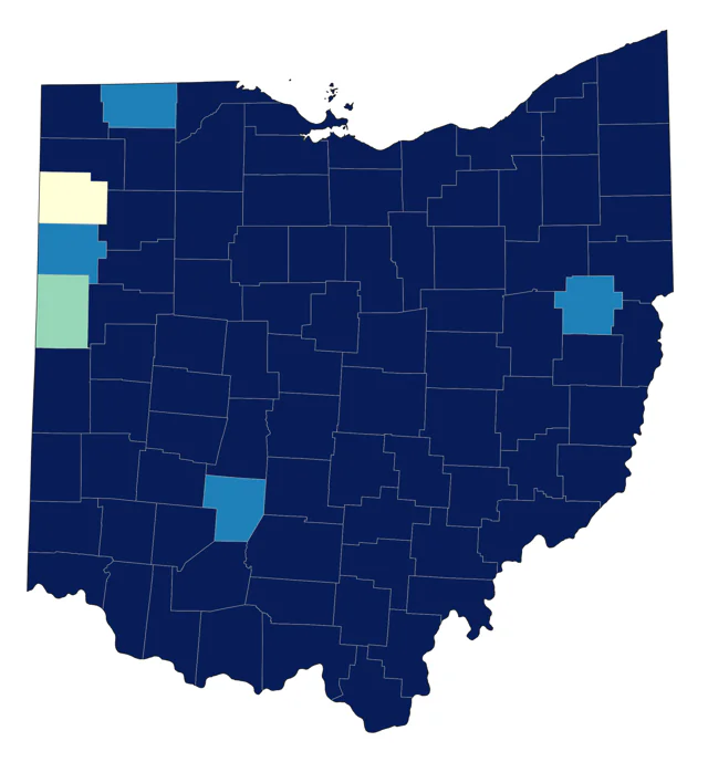Yellow-bellied Sapsucker county map