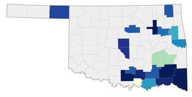 Anhinga county map