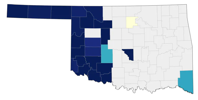 Ash-throated Flycatcher county map