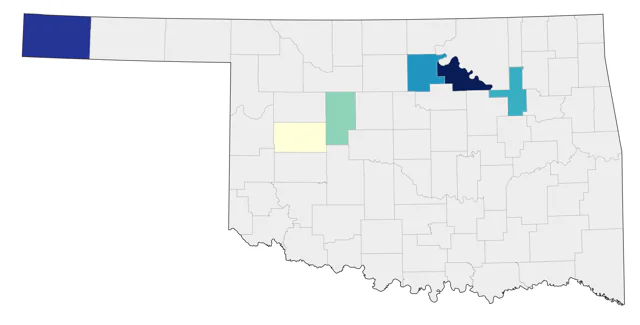Barrow's Goldeneye county map