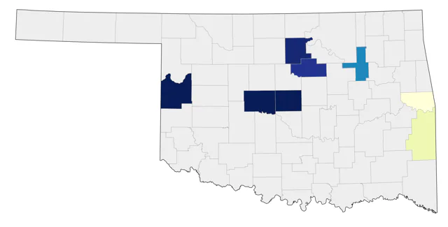 Black-legged Kittiwake county map