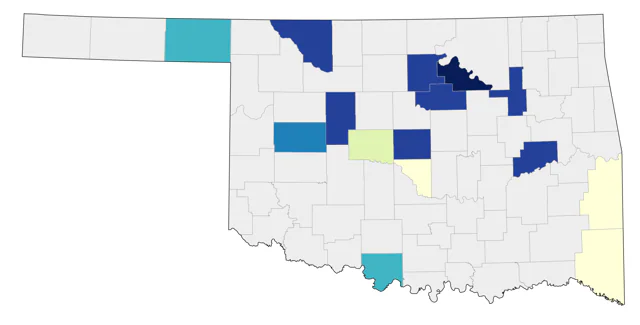 Black Scoter county map