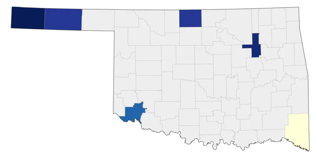 Brewer's Sparrow county map