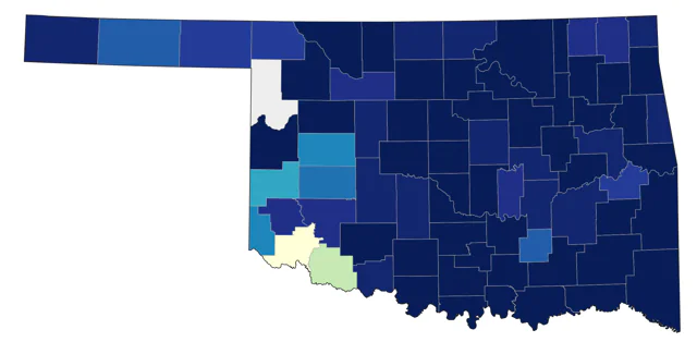 Brown Creeper county map