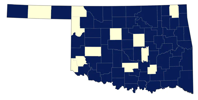 Brown Thrasher county map