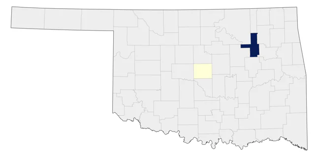 Budgerigar county map