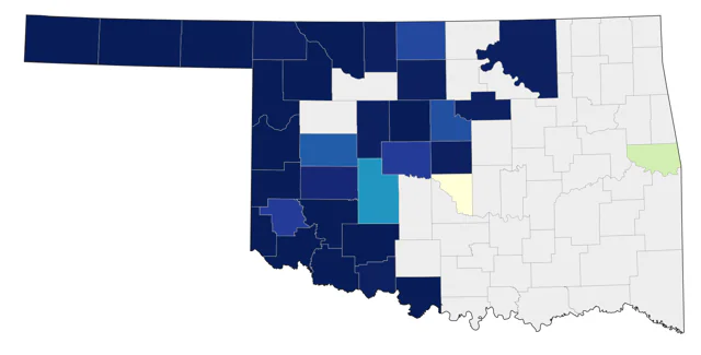 Burrowing Owl county map