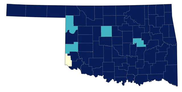 Chipping Sparrow county map