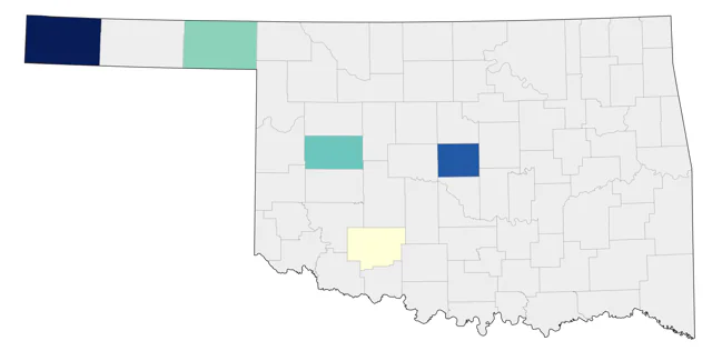 Clark's Grebe county map