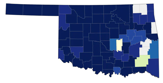Clay-colored Sparrow county map