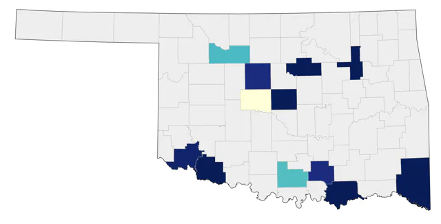 Common Gallinule county map