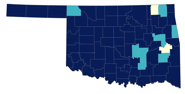 Common Nighthawk county map