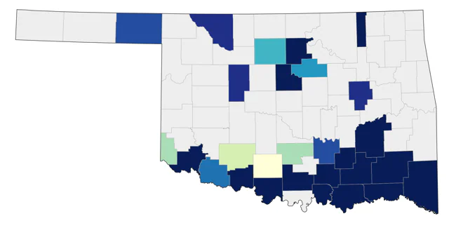 Crested Caracara county map