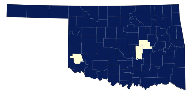 Dickcissel county map