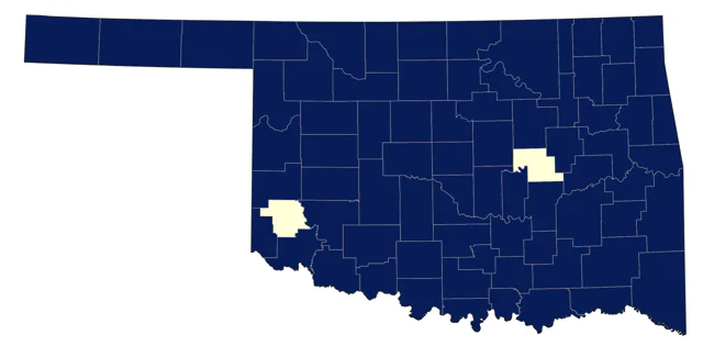 Eastern Kingbird county map