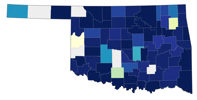 Eastern Screech-Owl county map