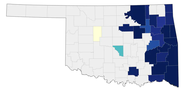 Eastern Whip-poor-will county map