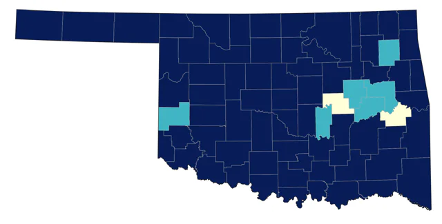 Field Sparrow county map