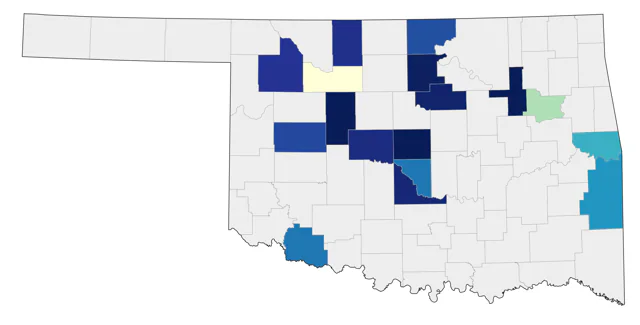 Glaucous Gull county map