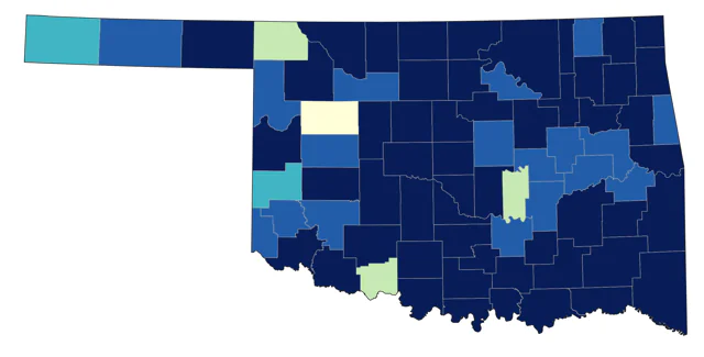 Green Heron county map