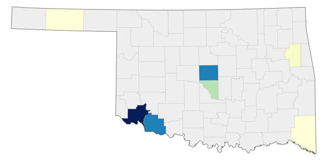 Harris's Hawk county map