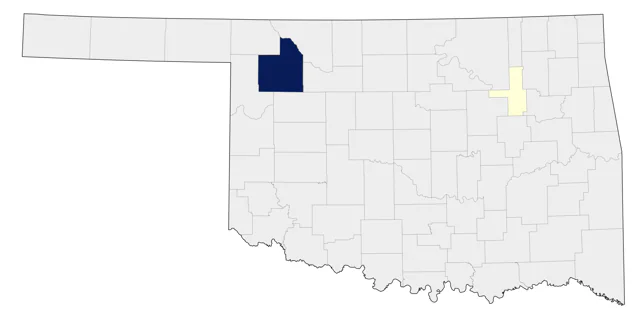 Heermann's Gull county map