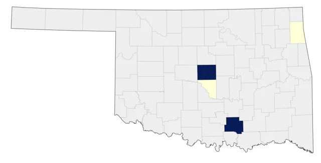 Indian Peafowl county map