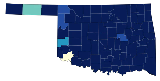 Indigo Bunting county map