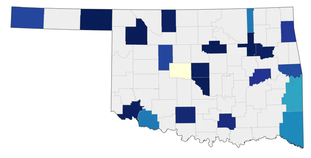 Laughing Gull county map