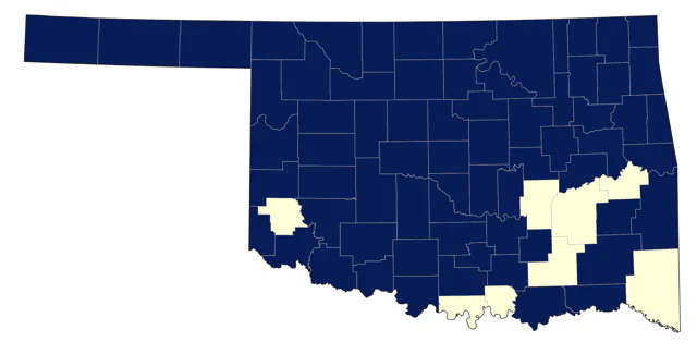 Loggerhead Shrike county map