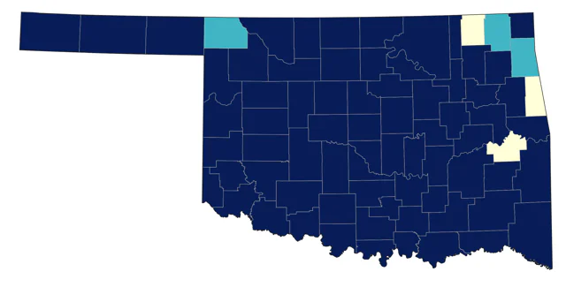 Mississippi Kite county map