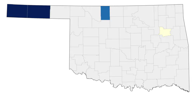 Mountain Plover county map