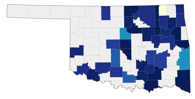 Mourning Warbler county map