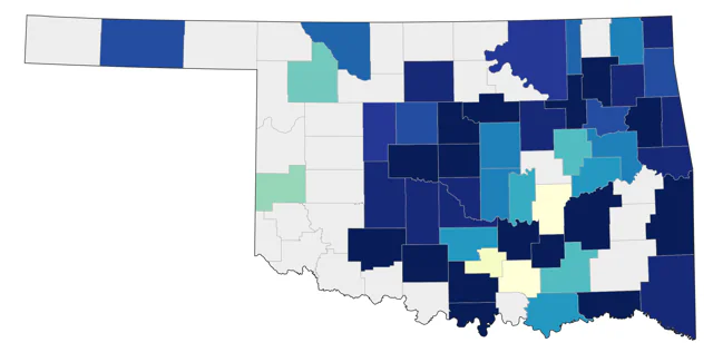 Muscovy Duck county map