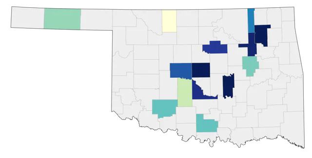 Mute Swan county map
