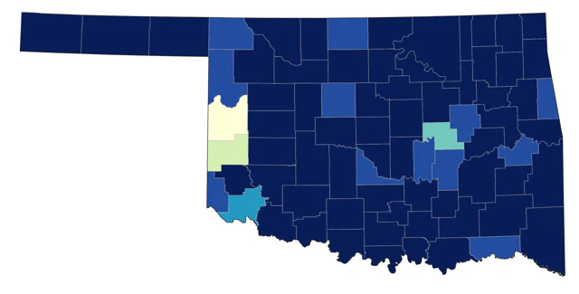 Northern Rough-winged Swallow county map