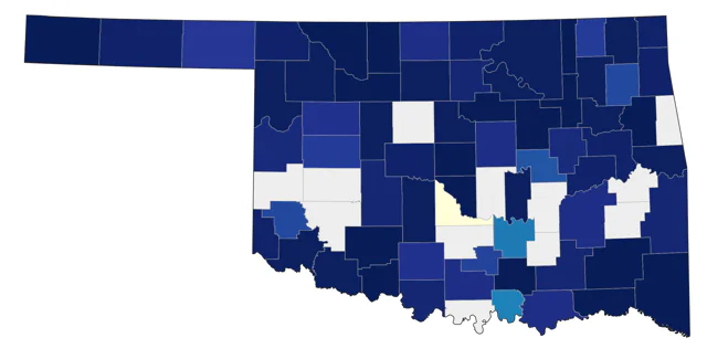 Olive-sided Flycatcher county map