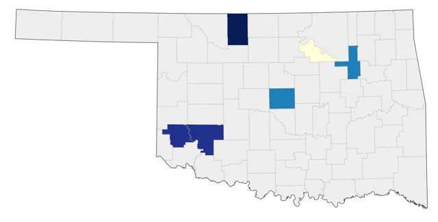 Parasitic Jaeger county map
