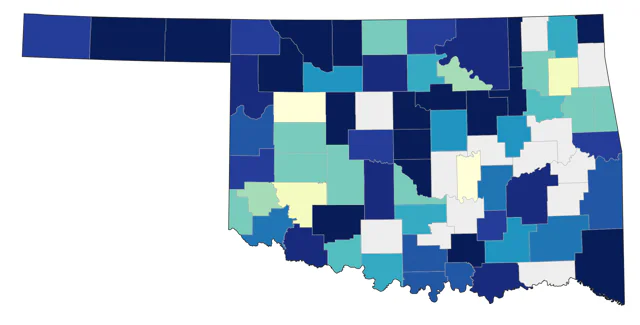 Peregrine Falcon county map