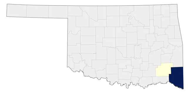 Red-cockaded Woodpecker county map