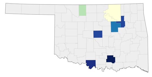 Reddish Egret county map