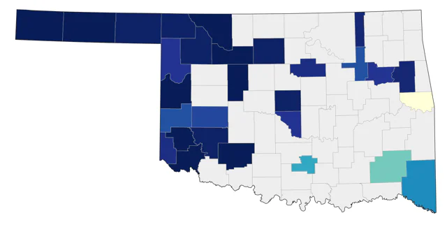 Rock Wren county map