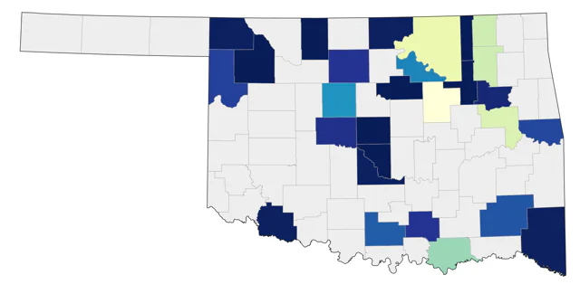 Ruddy Turnstone county map