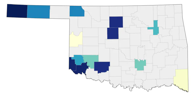 Sage Thrasher county map