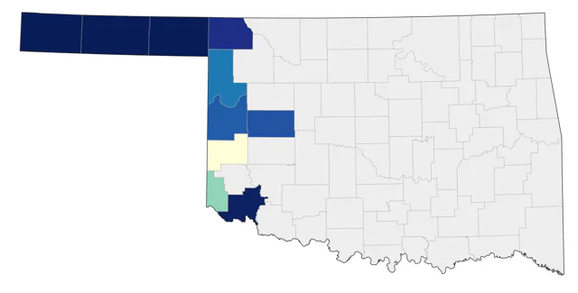 Scaled Quail county map