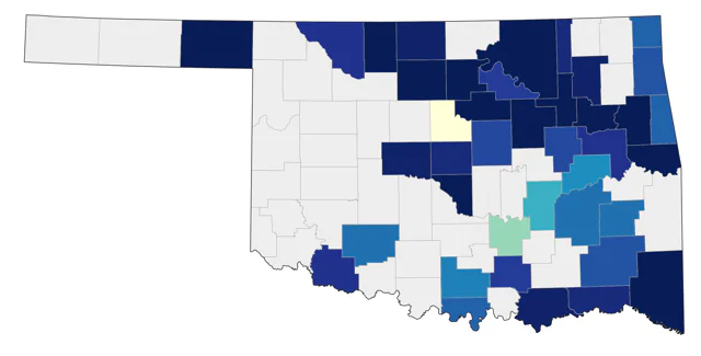 Sedge Wren county map